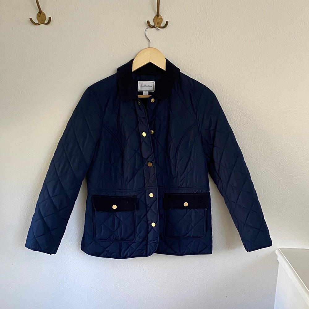 Charter Club Navy Jacket with Gold Accents
